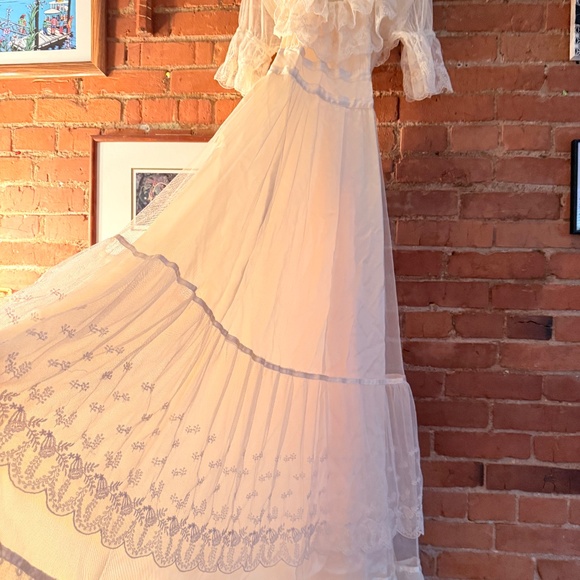 1970s gunne sax romantic renaissance dress - Picture 9 of 13